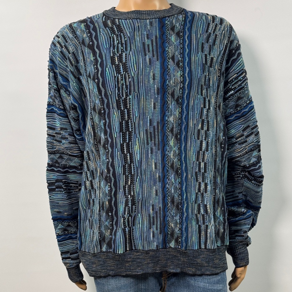 Norm Thompson Multicolored Textured Sweater Size XXL